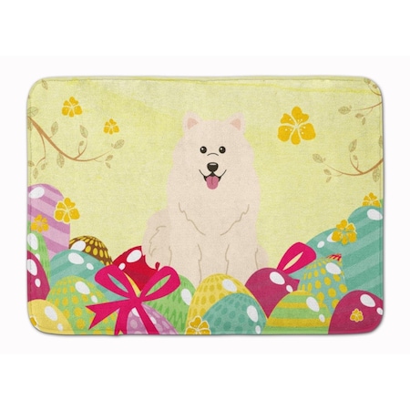 Carolines Treasures Easter Eggs Samoyed Machine Washable Memory Foam Mat BB6030RUG